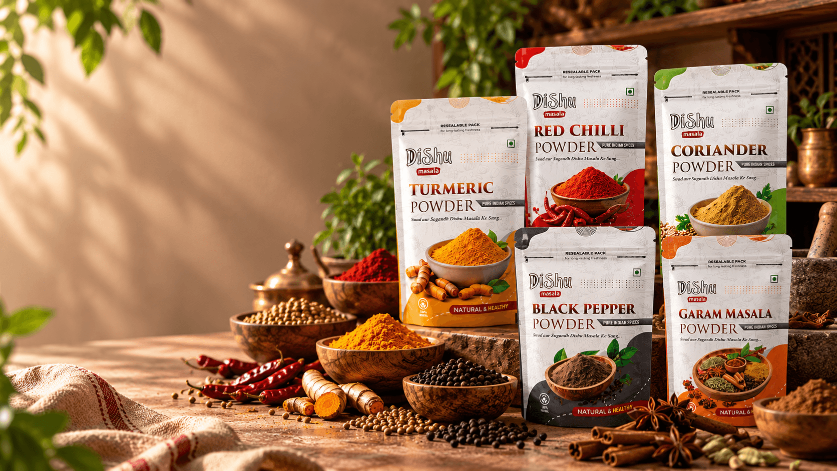 Dishu Masala spice range